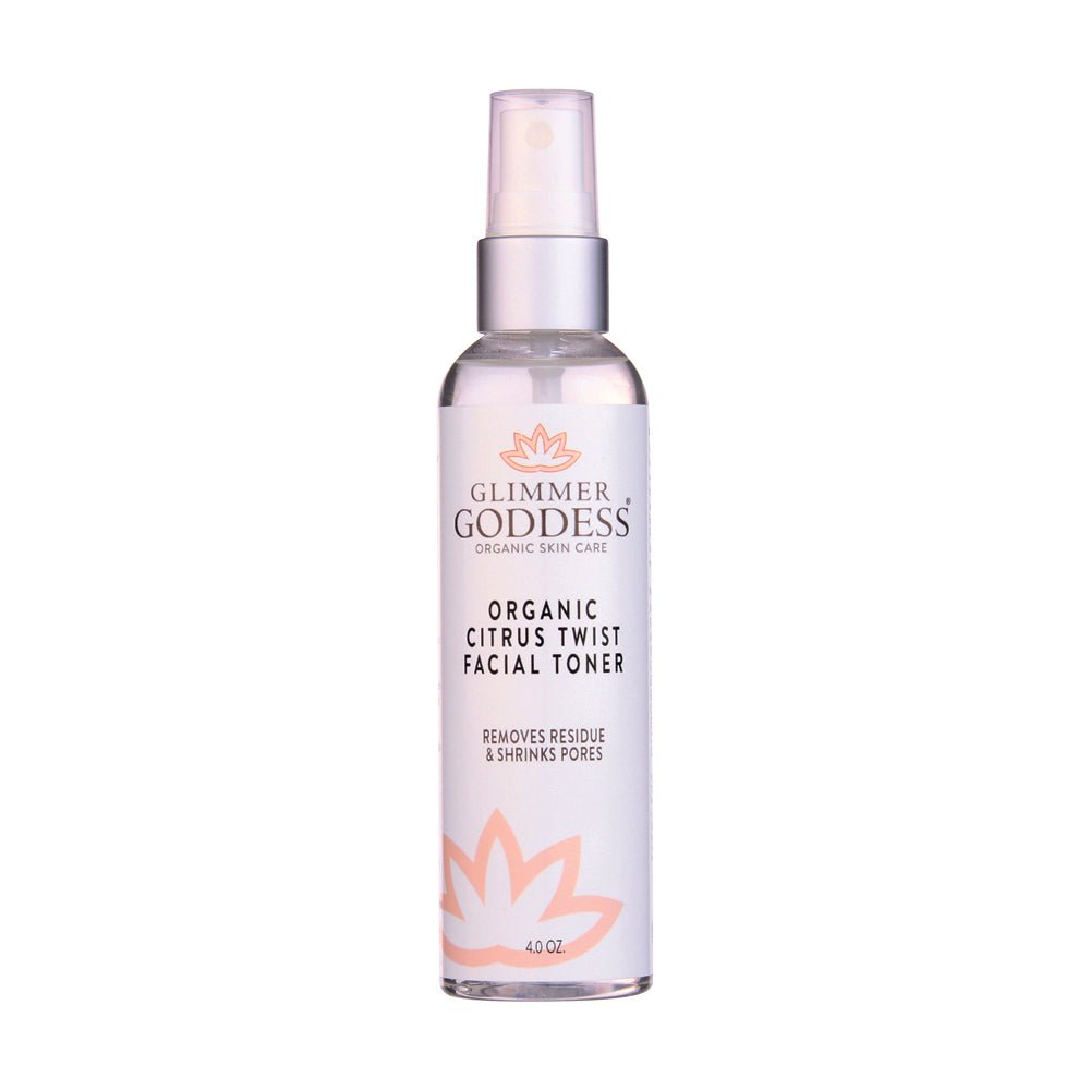 Organic Rose Water Citrus Twist Facial Toner by Glimmer Goddess® Organic Skin Care