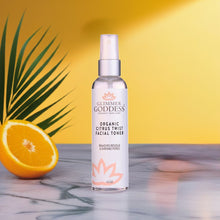 Organic Rose Water Citrus Twist Facial Toner by Glimmer Goddess® Organic Skin Care