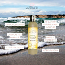 Organic Self Tanning Lotion by Glimmer Goddess® Organic Skin Care