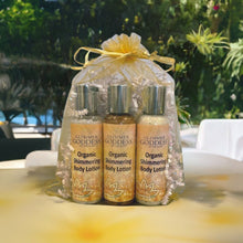 Organic Shimmer Body Lotion Travel Size Gift Set by Glimmer Goddess® Organic Skin Care / Buddify