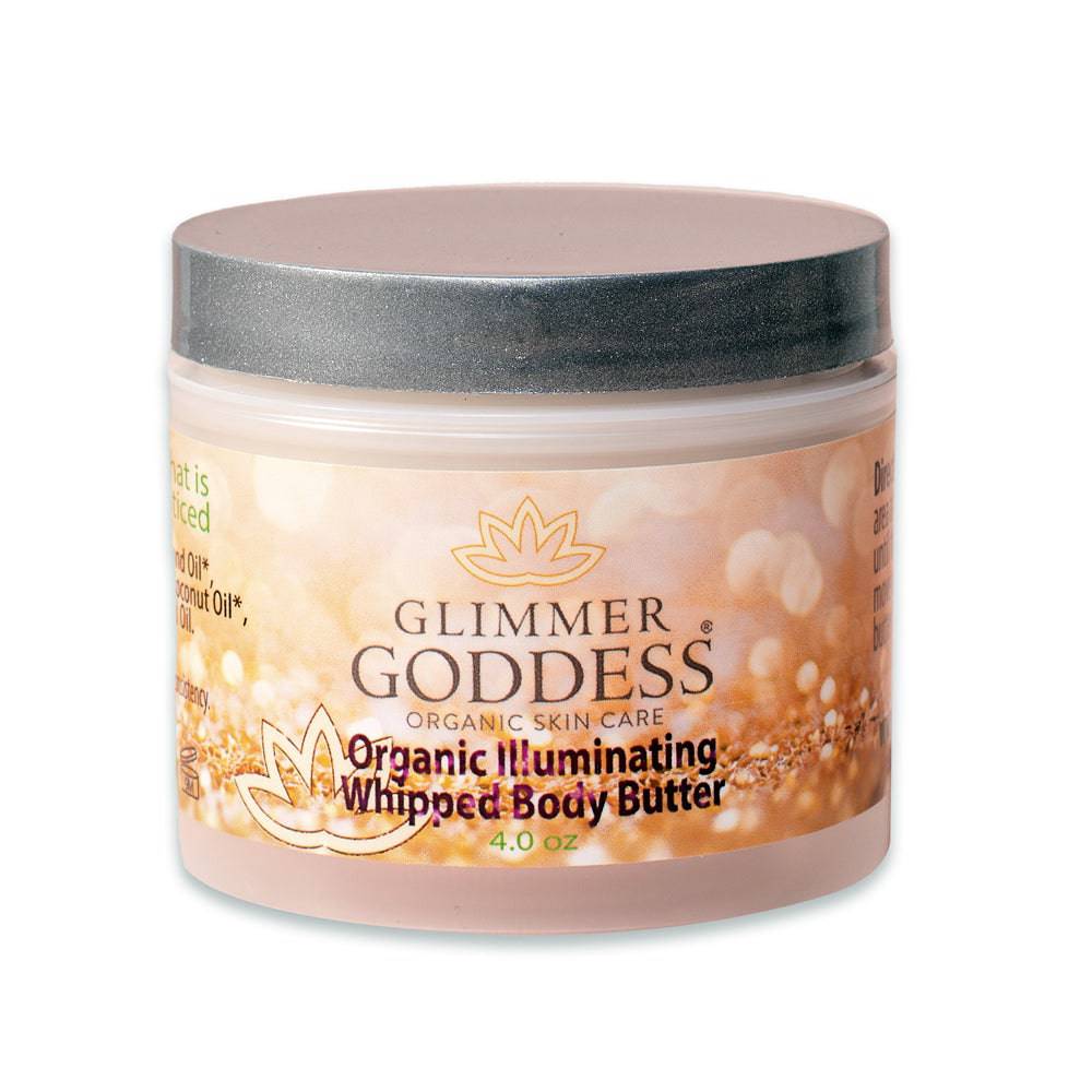 Organic Shimmering Body Butter Whipped To Perfection by Glimmer Goddess® Organic Skin Care