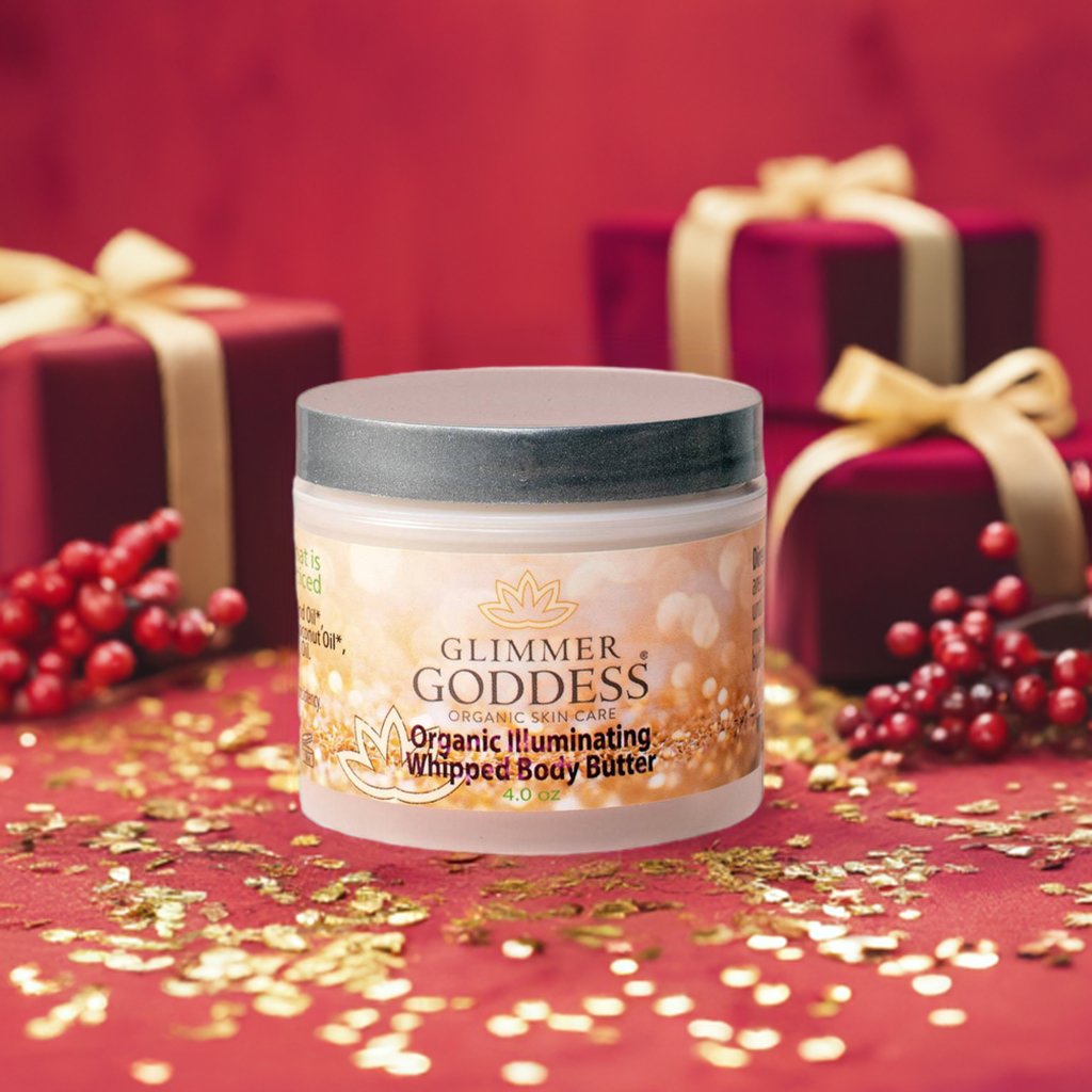 Organic Shimmering Body Butter Whipped To Perfection by Glimmer Goddess® Organic Skin Care