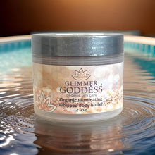 Organic Shimmering Whipped Body Butter 2 oz. Travel Size by Glimmer Goddess® Organic Skin Care