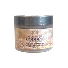 Organic Shimmering Whipped Body Butter 2 oz. Travel Size by Glimmer Goddess® Organic Skin Care