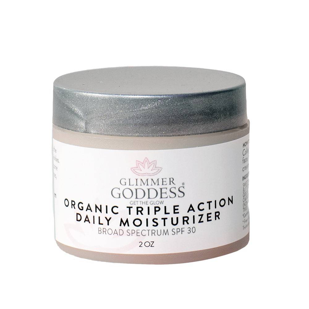 Triple Action Daily Organic Face Moisturizer by Glimmer Goddess® Organic Skin Care / Buddify