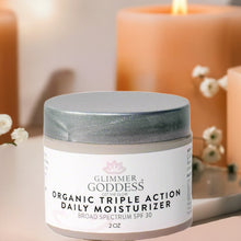 Triple Action Daily Organic Face Moisturizer by Glimmer Goddess® Organic Skin Care / Buddify