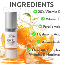 Organic Vitamin C Serum 20% Firm & Glow Serum by Glimmer Goddess® Organic Skin Care / Buddify