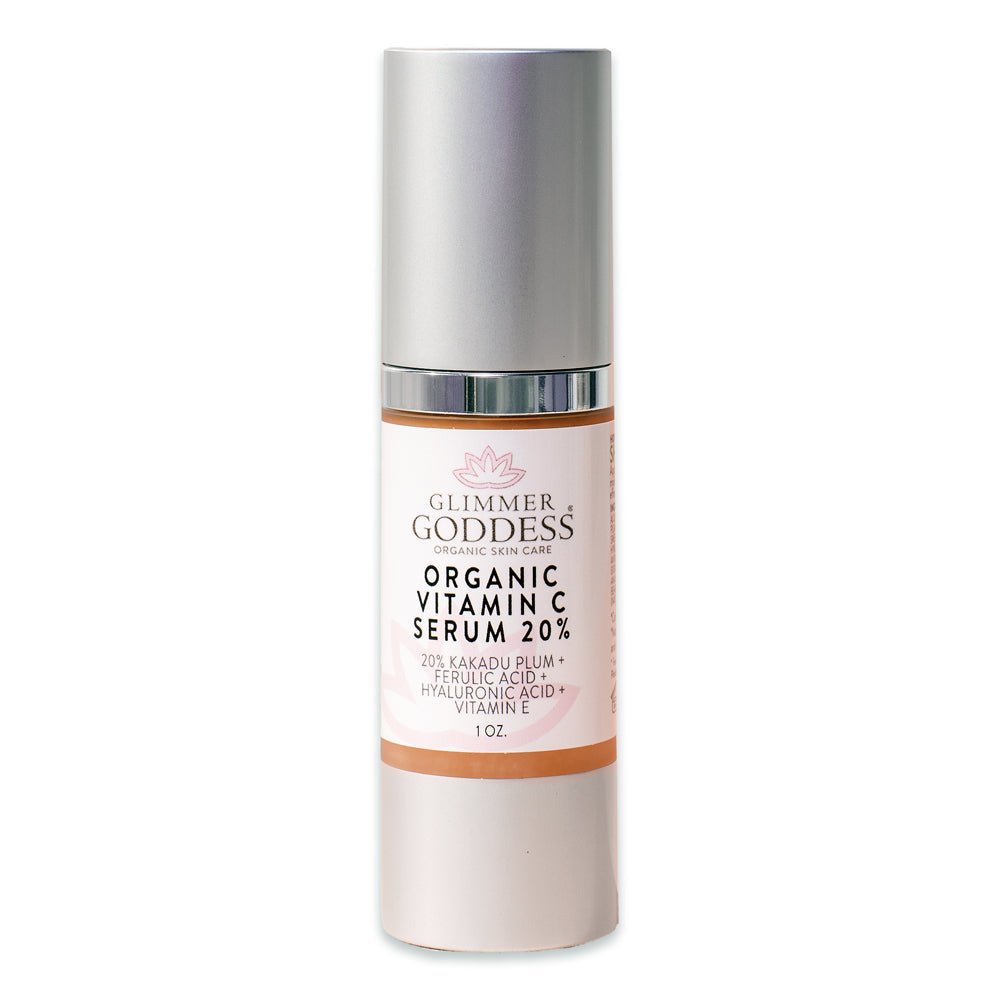 Organic Vitamin C Serum 20% Firm & Glow Serum by Glimmer Goddess® Organic Skin Care / Buddify