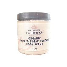 Organic Whipped Sugar Fondant Exfoliating Body Scrub - Crepey Skin Treatment by Glimmer Goddess® Organic Skin Care