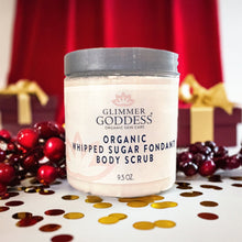Organic Whipped Sugar Fondant Exfoliating Body Scrub - Crepey Skin Treatment by Glimmer Goddess® Organic Skin Care
