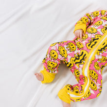 TRIPPY SMILES PINK BAMBOO ZIPPY by NIXX BABY / Buddify