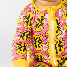 TRIPPY SMILES PINK BAMBOO ZIPPY by NIXX BABY / Buddify