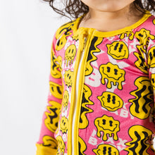 TRIPPY SMILES PINK BAMBOO ZIPPY by NIXX BABY / Buddify