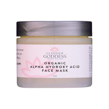 Organic Alpha Hydroxy Acid Renewing Face Mask For Glowing Skin by Glimmer Goddess® Organic Skin Care