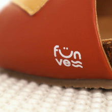 'SUNSET' - Türkise Sandalen in Ocean, Weiß, Senf, Terracotta - vegan by Fünve / Buddify