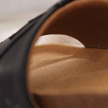 'YIN' - Schwarze Sandalen, monochrom / einfarbig - vegan by Fünve / Buddify