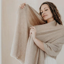 Champagne Handloom Cashmere Scarf by ZenDrop Shipping