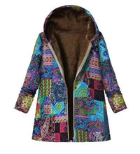 Winter Retro Hooded Cashmere Jacket for Women by ZenDrop Shipping