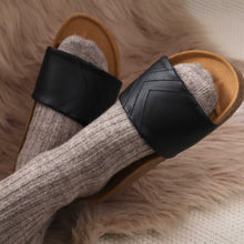 'YIN' - Schwarze Sandalen, monochrom / einfarbig - vegan by Fünve / Buddify