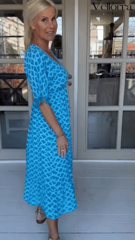 Casual V-neck dress by Trendsi