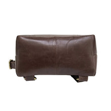 Full Grain Coffee Brown Leather Backpack by fashioncafee.com