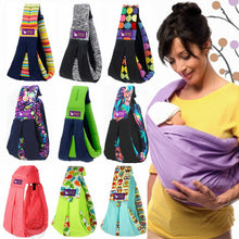 Cotton breathable sling baby carrier baby bag back pocket by Wiio