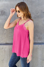 Basic Bae Full Size Lace Trim V-Neck Cami by Trendsi