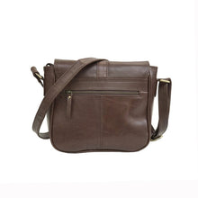 Dark Brown Leather Sling Bag by fashioncafee.com