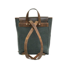 Green Waterproof Canvas Leather Backpack. by fashioncafee.com