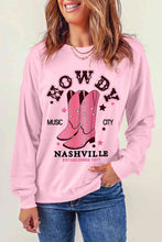 Cowboy Boots Graphic Dropped Shoulder Sweatshirt by Trendsi