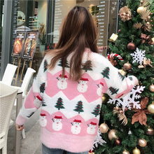 Christmas tree snowman pullover sweater by Wiio