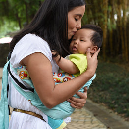 Cotton breathable sling baby carrier baby bag back pocket