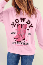Cowboy Boots Graphic Dropped Shoulder Sweatshirt by Trendsi