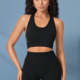Cropped Sports Tank and Shorts Set by Trendsi